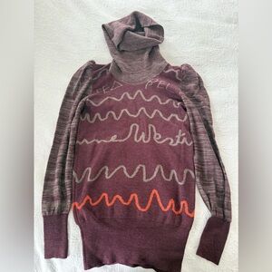 Vivienne Westwood Red Label Wool Turtleneck Sweater Sz Medium